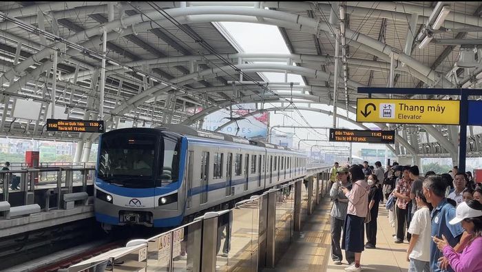 Metro số 1 Bến Thành - Suối Tiên giảm tần suất chạy tàu dịp hè 2026. Ảnh: Đại Đoàn Kết