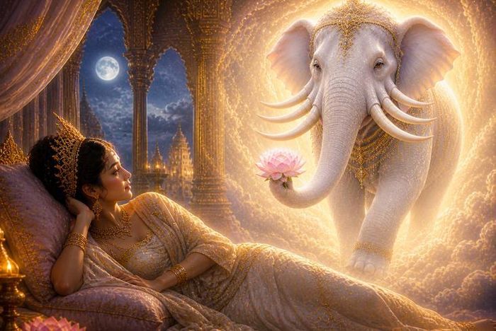 Giấc mộng của Hoàng hậu Maya.