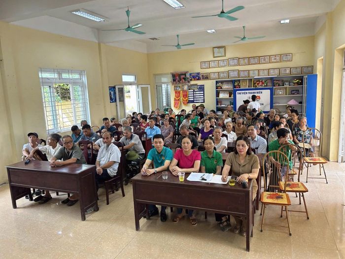 Quang cảnh buổi tuyên truyền. Ảnh: NL
