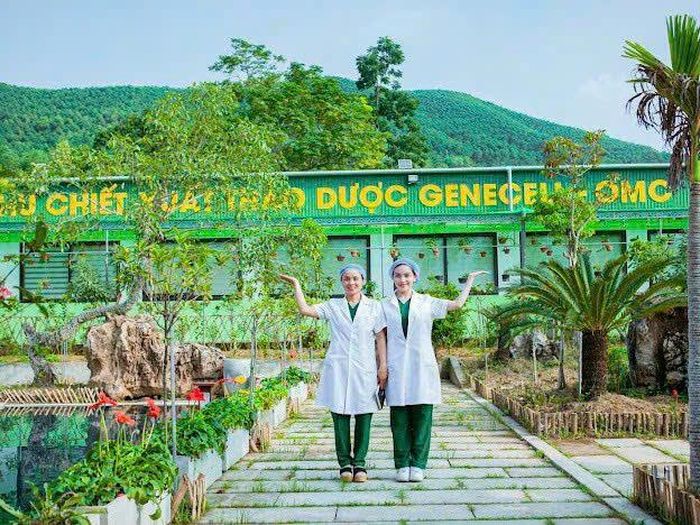 Khu chiết xuất sơ bộ tại điểm thực hiện.