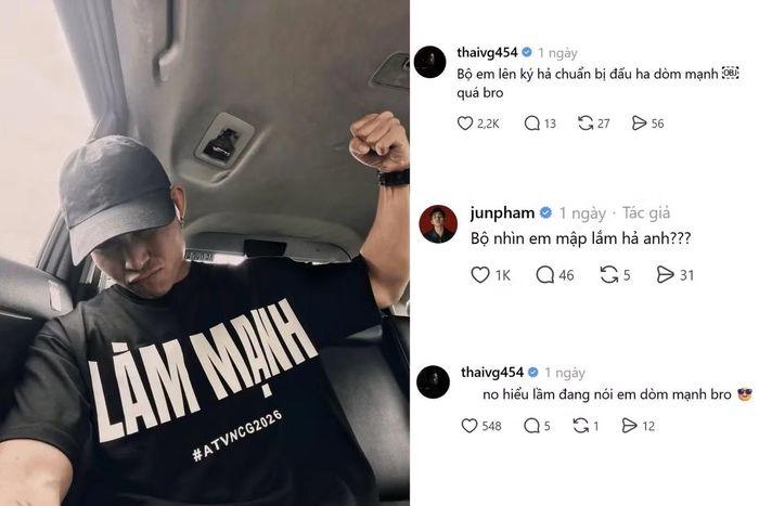 Bình luận có độ dài và cả độ "sâu" của Thái VG khiến Jun Phạm và khán giả bật cười.
