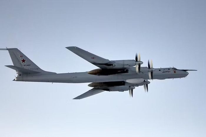 Máy bay Tu-142MK mang số hiệu đuôi "71" đỏ; Máy bay Tu-142MR mang số hiệu đuôi "25" đỏ; Máy bay Tu-142MR mang số hiệu đuôi "14" đen; Chiếc Tu-142 thứ tư không thể được xác định danh tính hay chủng loại.