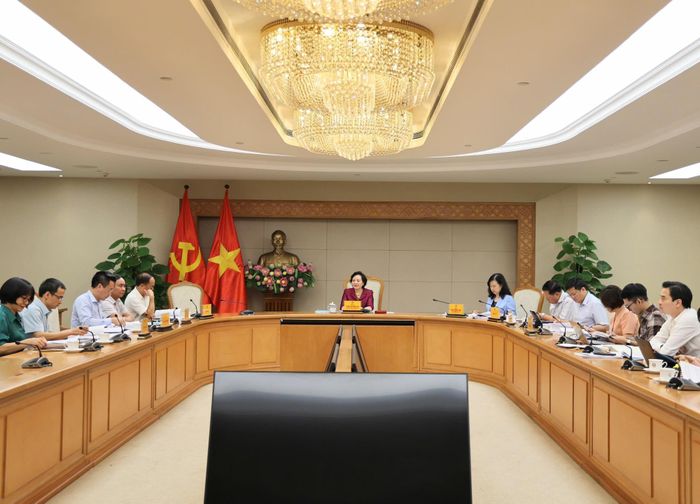 Phó Thủ tướng Phạm Thị Thanh Trà chủ trì cuộc họp. Ảnh: VGP