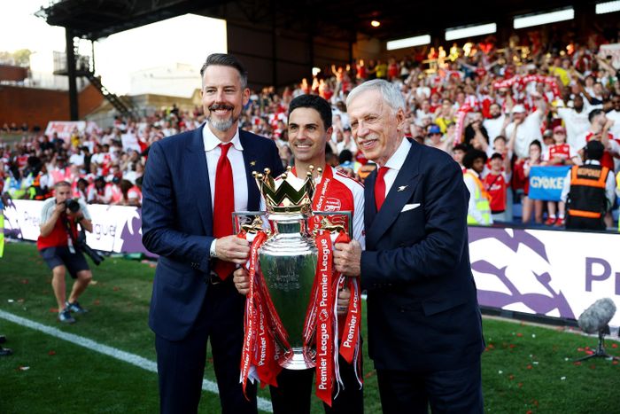 Dù Arsenal có tiếp tục giành thêm danh hiệu hay không, Kroenke đã có một giai đoạn hiếm thấy trong thể thao hiện đại. Ảnh: Reuters.