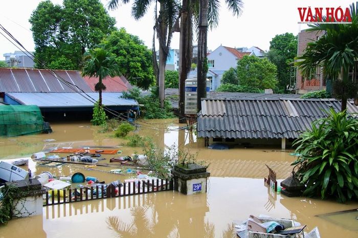 Cơn bão Yagi 2024 và Matmo 2025 khiến nhiều tuyến phố, nhà cửa ở Thái Nguyên bị ngập sâu