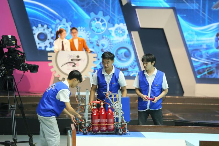 Các đội chơi tiến vào vòng chung kết Robocon 2026 đều nỗ lực hết mình cho chặng thi cuối. Ảnh: BTC