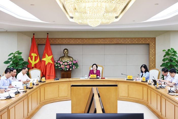 Phó Thủ tướng Phạm Thị Thanh Trà chủ trì họp. Ảnh: Minh Đức – TTXVN