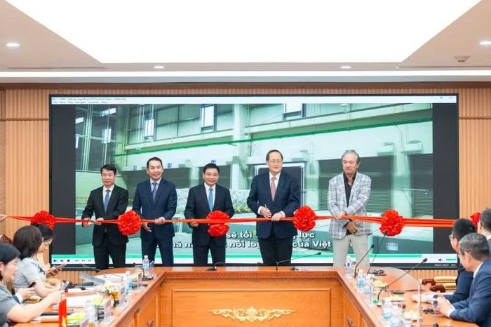 Nghi thức khởi động Kho hàng không kéo dài trong khuôn khổ Hội nghị Bộ trưởng Kết nối Việt Nam-Singapore