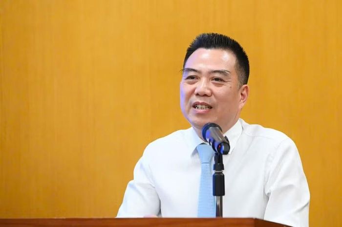 Thứ trưởng Nông nghiệp và Môi trường Đặng Ngọc Điệp phát biểu tại buổi họp báo.