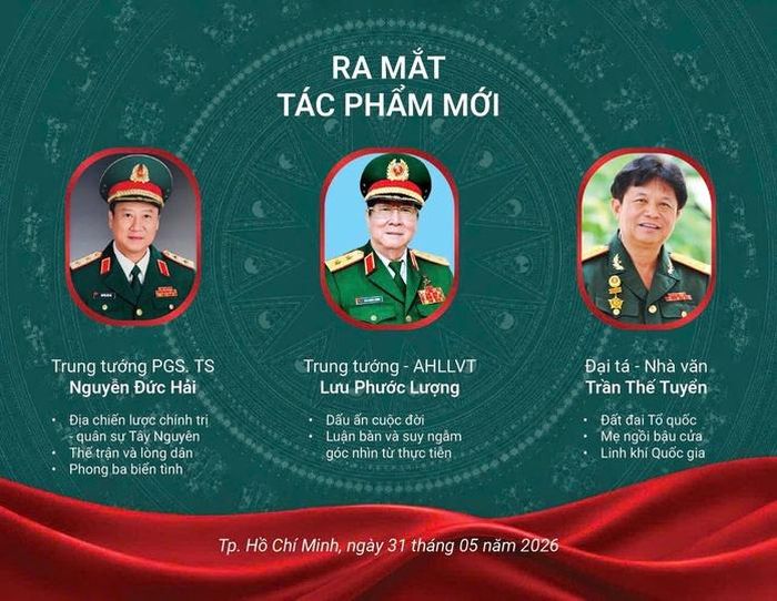 Ba tác giả quân đội cùng ra mắt sách với bạn đọc