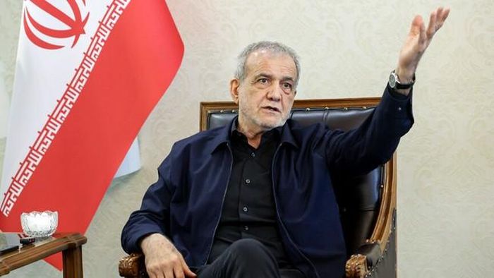 Tổng thống Iran Masoud Pezeshkian. Ảnh: AA