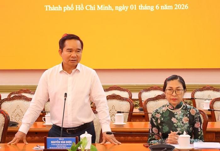 Ông Nguyễn Văn Được phát biểu chúc mừng và giao nhiệm vụ