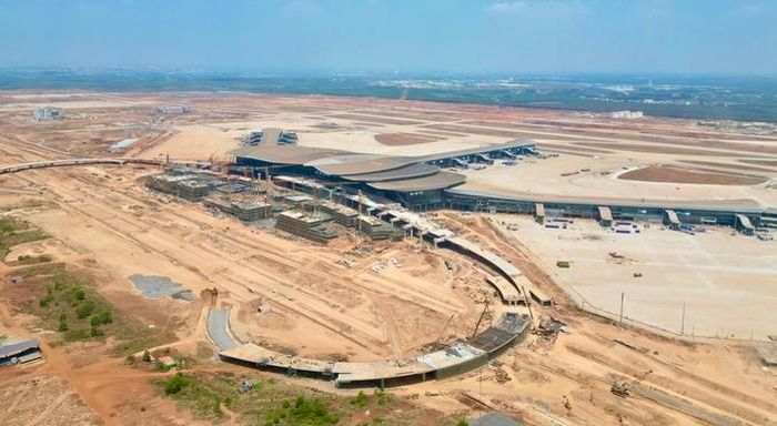 Một góc nhà ga sân bay Long Thành