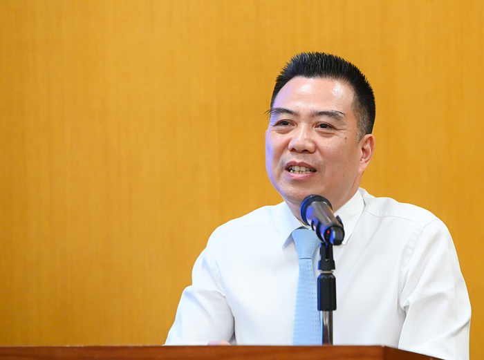  Thứ trưởng Bộ Nông nghiệp và Môi trường Đặng Ngọc Điệp phát biểu tại buổi họp báo. 