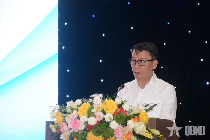 Đồng chí Nguyễn Đức Lợi phát biểu.