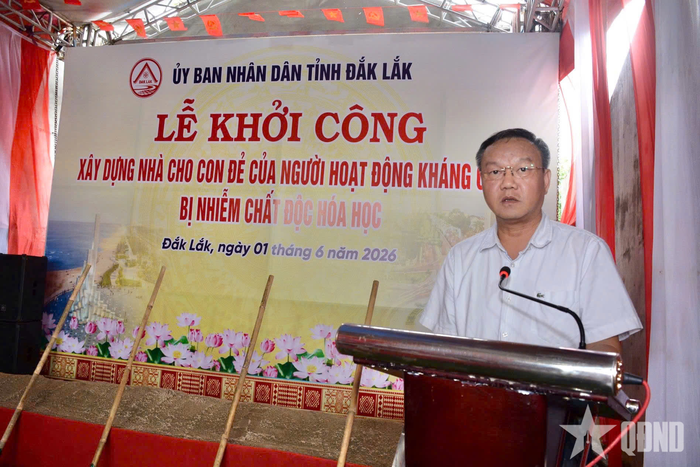  Đồng chí Đào Mỹ, Phó chủ tịch UBND tỉnh Đắk Lắk phân công, giao nhiệm vụ cho các đơn vị tham gia xây dựng, sửa chữa nhà.