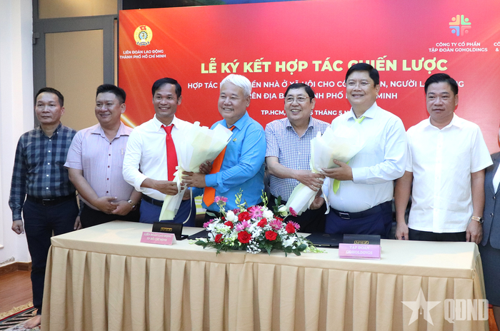  Liên đoàn Lao động TP Hồ Chí Minh ký kết phát triển nhà ở cho người lao động với các doanh nghiệp. 