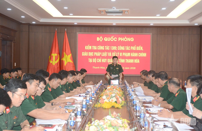 Quang cảnh buổi kiểm tra. 