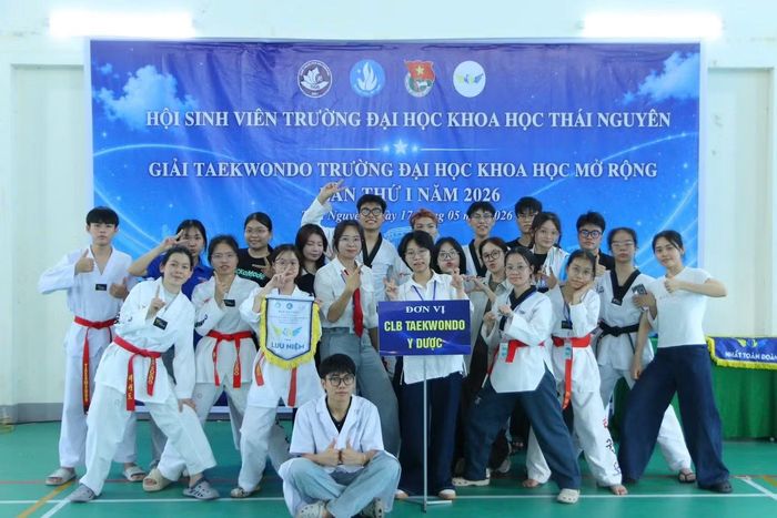 Sinh viên TUMP tham gia Giải võ Taekwondo tại Trường Đại học Khoa học Thái Nguyên.