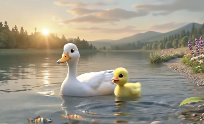  Hình ảnh chú vịt con trong các video dự án nhạc thiếu nhi 