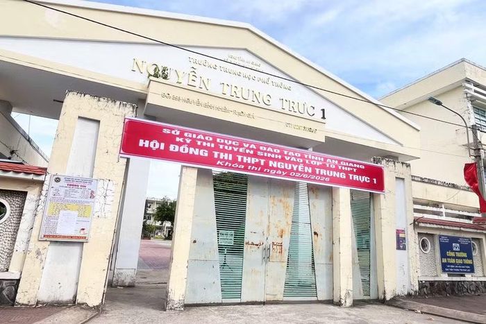Điểm thi tại Trường THPT Nguyễn Trung Trực 1 (phường Rạch Giá, tỉnh An Giang).