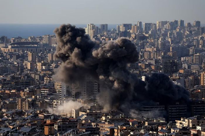 Một cuộc tấn công vào Beirut (Li-băng). (Ảnh: Reuters)
