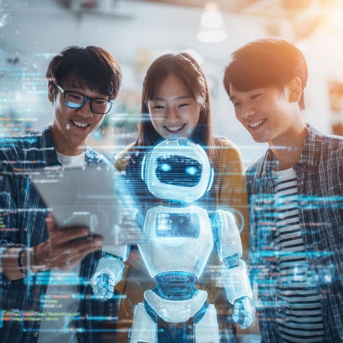 Khi kết hợp với tư duy tốt, AI trở thành một “đòn bẩy” mạnh mẽ cho học tập và sáng tạo. Ảnh: Midjourney