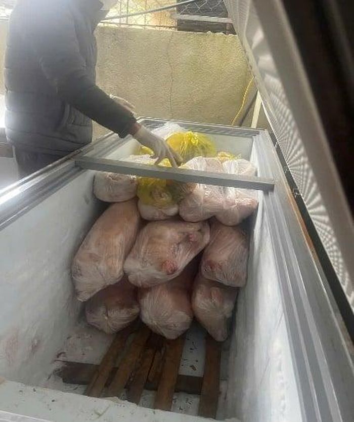 Thịt lợn dịch được giết mổ cấp đông chờ tiêu thụ. Ảnh: CATH
