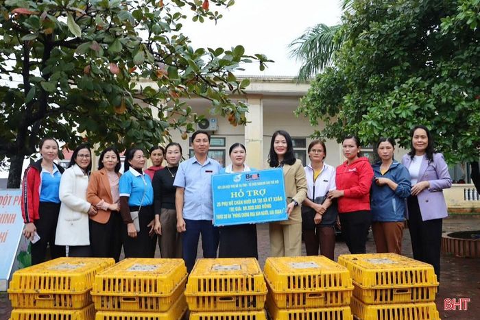 Hội LHPN Hà Tĩnh còn triển khai nhiều mô hình hỗ trợ sinh kế cho phụ nữ có hoàn cảnh khó khăn.