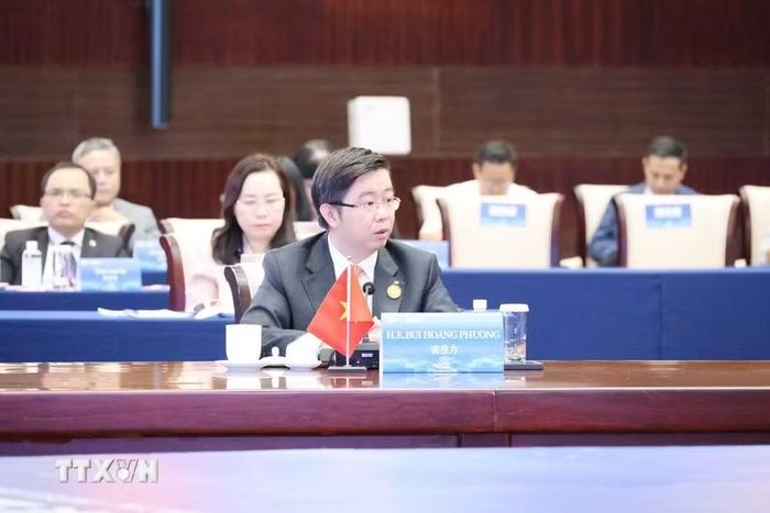 Thứ trưởng Bộ Khoa học và Công nghệ Việt Nam Bùi Hoàng Phương . (Ảnh: Công Tuyên/TTXVN)