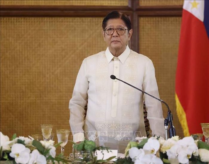 Tổng thống Philippines Ferdinand Romualdez Marcos Jr. phát biểu. Ảnh: Thống Nhất/TTXVN