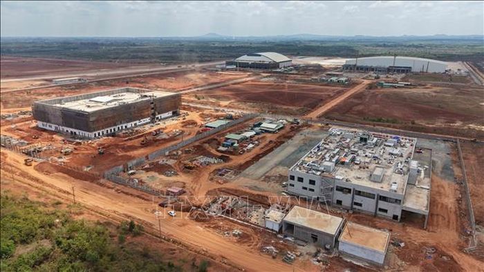 Các công trình dịch vụ hàng không thiết yếu tại sân bay Long Thành đang xây dựng