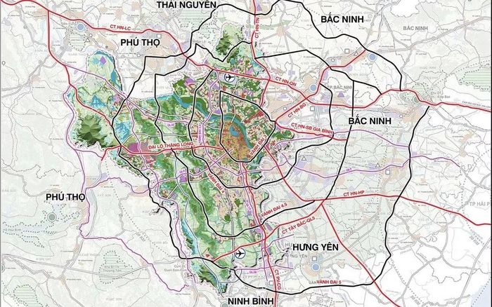 Mạng lưới giao thông quy hoạch Thủ đô tầm nhìn 100 năm