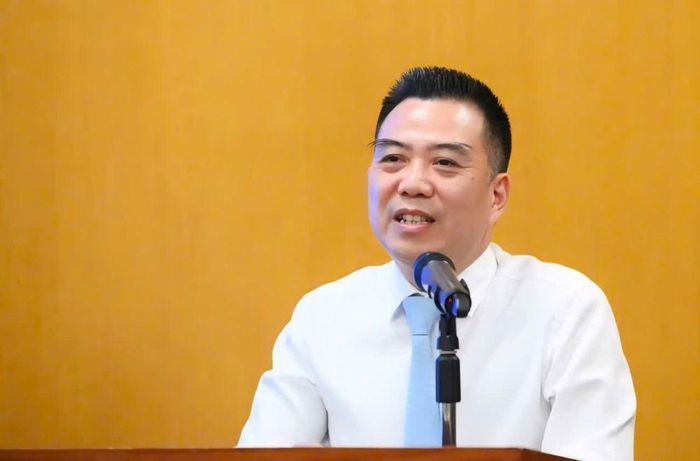 Thứ trưởng Nông nghiệp và Môi trường Đặng Ngọc Điệp phát biểu tại buổi họp báo.