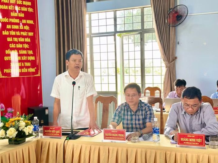  Phó Chủ tịch UBND tỉnh Nguyễn Hữu Quế phát biểu tại buổi làm việc. Ảnh: Hà Duy 