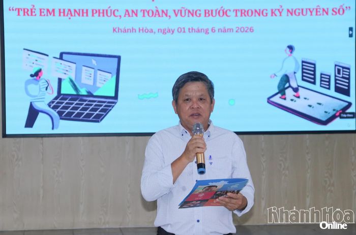 Ông Lê Hùng Nghệ - Giám đốc Làng Trẻ em SOS Nha Trang phát động Tháng hành động vì trẻ em năm 2026.
