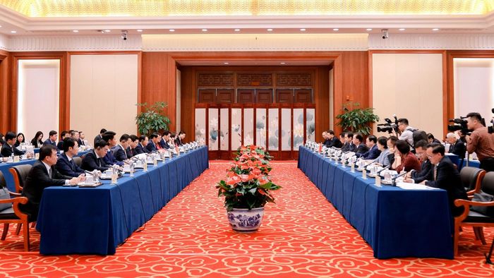 Quang cảnh buổi hội đàm.