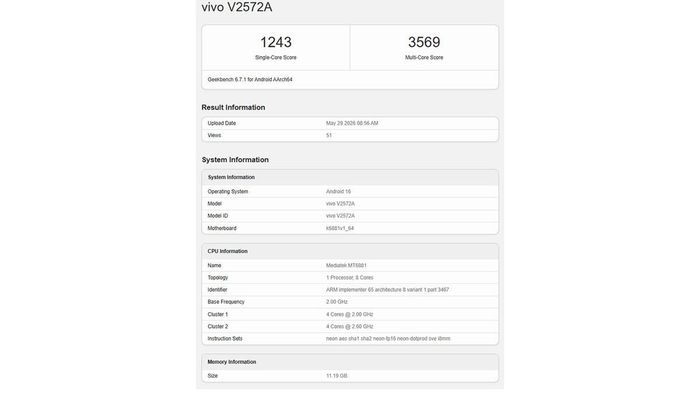 Chip Dimensity 7500 lộ hiệu năng khá tốt trên Geekbench