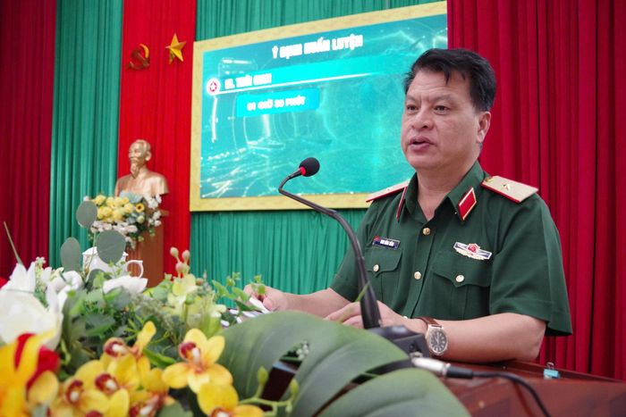 Thiếu tướng Đinh Hồng Tiếng, Chỉ huy trưởng Bộ CHQS tỉnh phát biểu kết luận