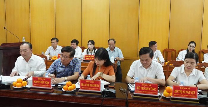 Đại biểu tham dự buổi làm việc - Ảnh: Q.V