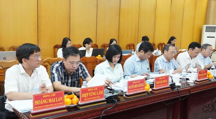Đại biểu tham dự buổi làm việc - Ảnh: Q.V