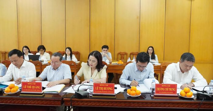 Đại biểu tham dự buổi làm việc - Ảnh: Q.V
