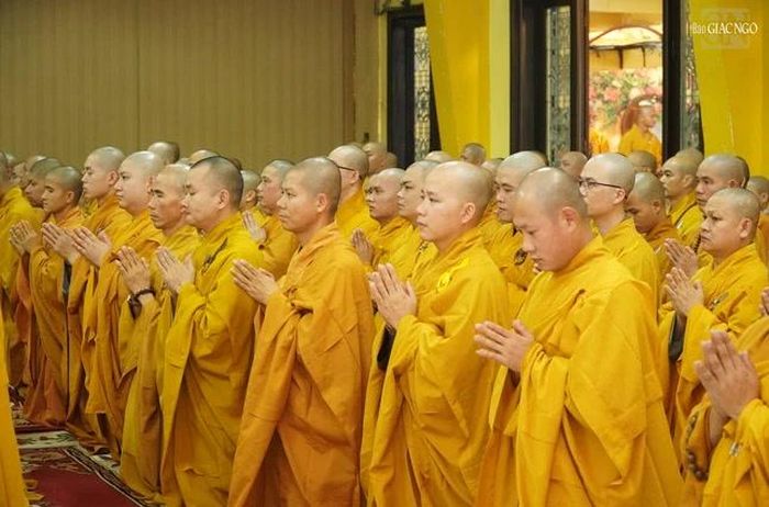 Chư hành giả an cư tại chùa Vĩnh Nghiêm 