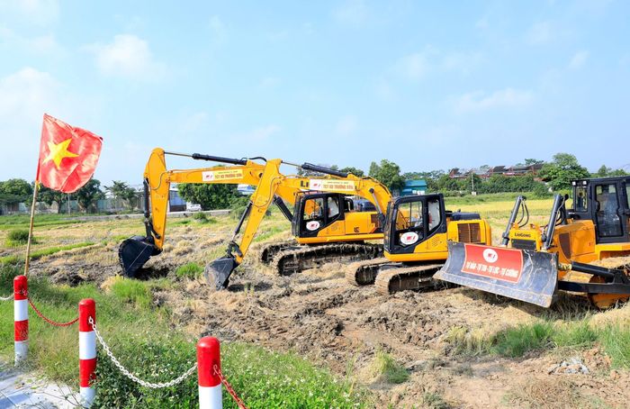 Dự án đầu tư Khu đô thị đa mục tiêu tại xã Thư Lâm, Đông Anh đã hoàn thành công tác GPMB đối với 792 hộ dân. Ảnh: Viết Thành.