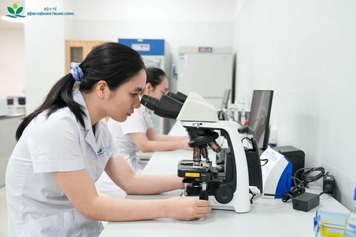 Khoa Xét nghiệm cơ sở 2 với hệ thống thiết bị đồng bộ, hiện đại. Ảnh: BVCC