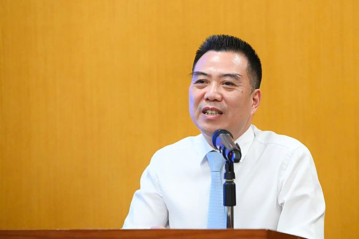 Thứ trưởng Bộ Nông nghiệp và Môi trường Đặng Ngọc Điệp phát biểu. Ảnh: Tùng Đinh