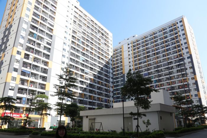Quang cảnh dự án khu nhà ở xã hội dành cho công nhân tại Khu đô thị mới phường Nếnh. Ảnh: An Nhiên