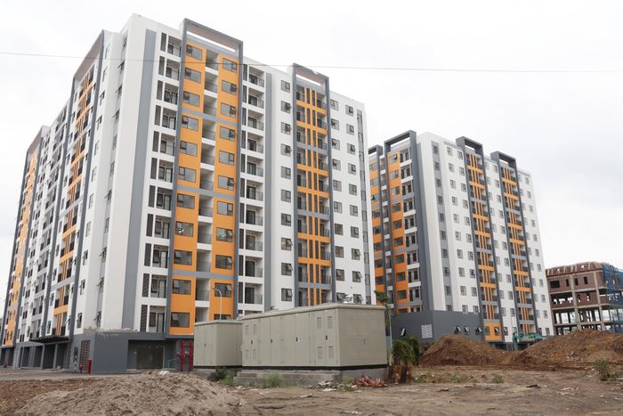 Quang cảnh dự án nhà ở xã hội tại Khu đô thị mới Quế Võ, phường Phương Liễu. Ảnh: An Nhiên