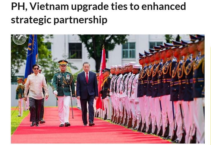 Bài viết về việc Việt Nam và Philippines nâng cấp quan hệ lên Đối tác Chiến lược Tăng cường trên Sun Star