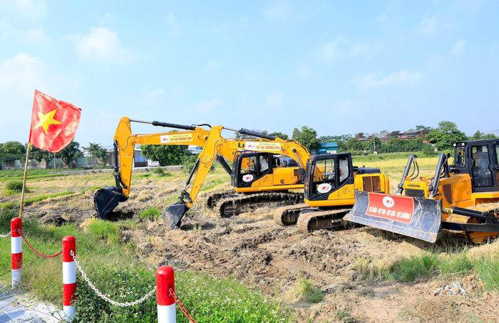 Dự án đầu tư Khu đô thị đa mục tiêu tại xã Thư Lâm, Đông Anh đã hoàn thành công tác GPMB đối với 792 hộ dân. Ảnh: Viết Thành